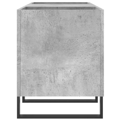 Skříňka Na Lp Desky Betonově Šedá 121X38X48 Cm Kompozitní Dřevo