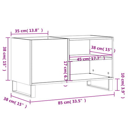 Skříňka Na Lp Desky 85 X 38 X 48 Cm Kompozitní Dřevo