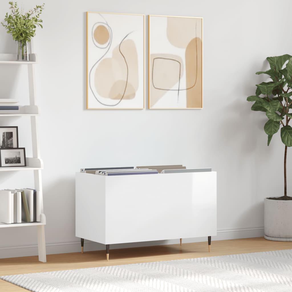 Skříňka Na Lp Desky Betonově Šedá 74,5X38X48Cm Kompozitní Dřevo