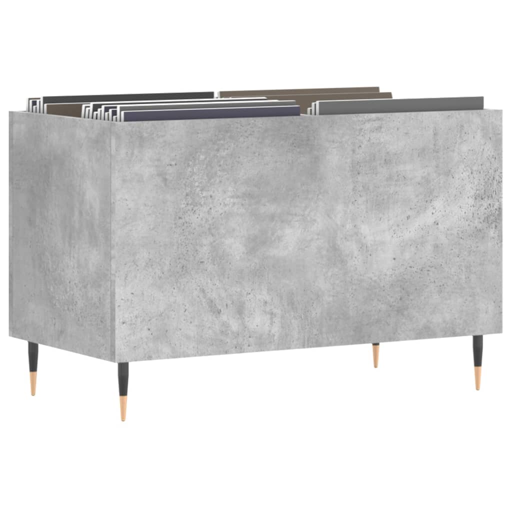 Skříňka Na Lp Desky Betonově Šedá 74,5X38X48Cm Kompozitní Dřevo