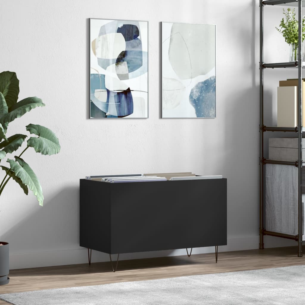 Skříňka Na Lp Desky Betonově Šedá 74,5X38X48Cm Kompozitní Dřevo
