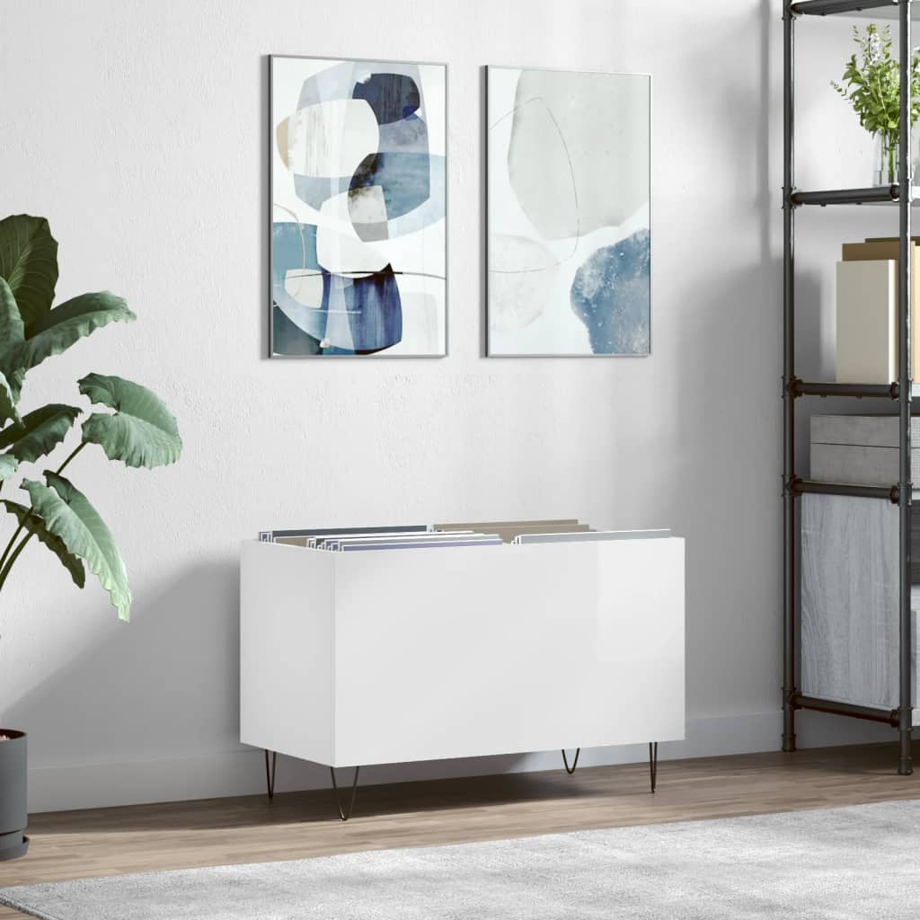 Skříňka Na Lp Desky Betonově Šedá 74,5X38X48Cm Kompozitní Dřevo