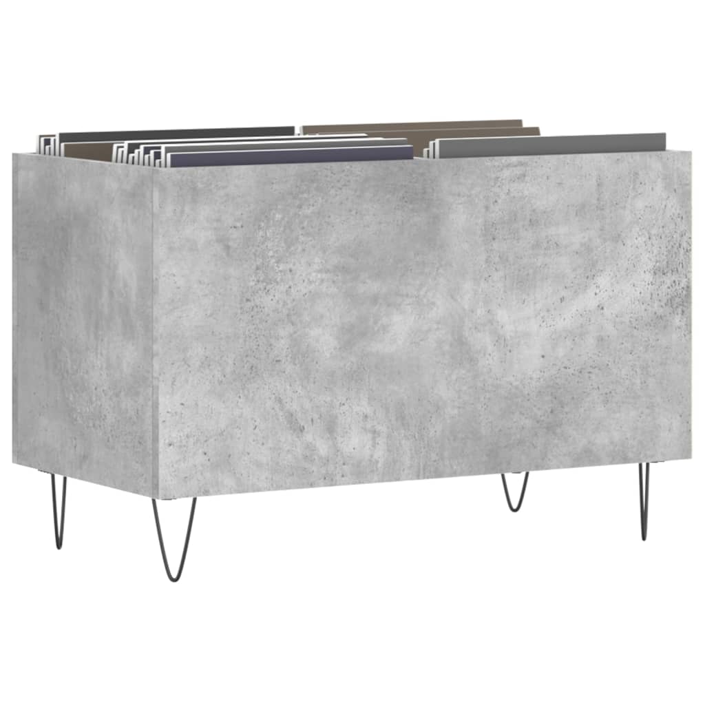 Skříňka Na Lp Desky Betonově Šedá 74,5X38X48Cm Kompozitní Dřevo
