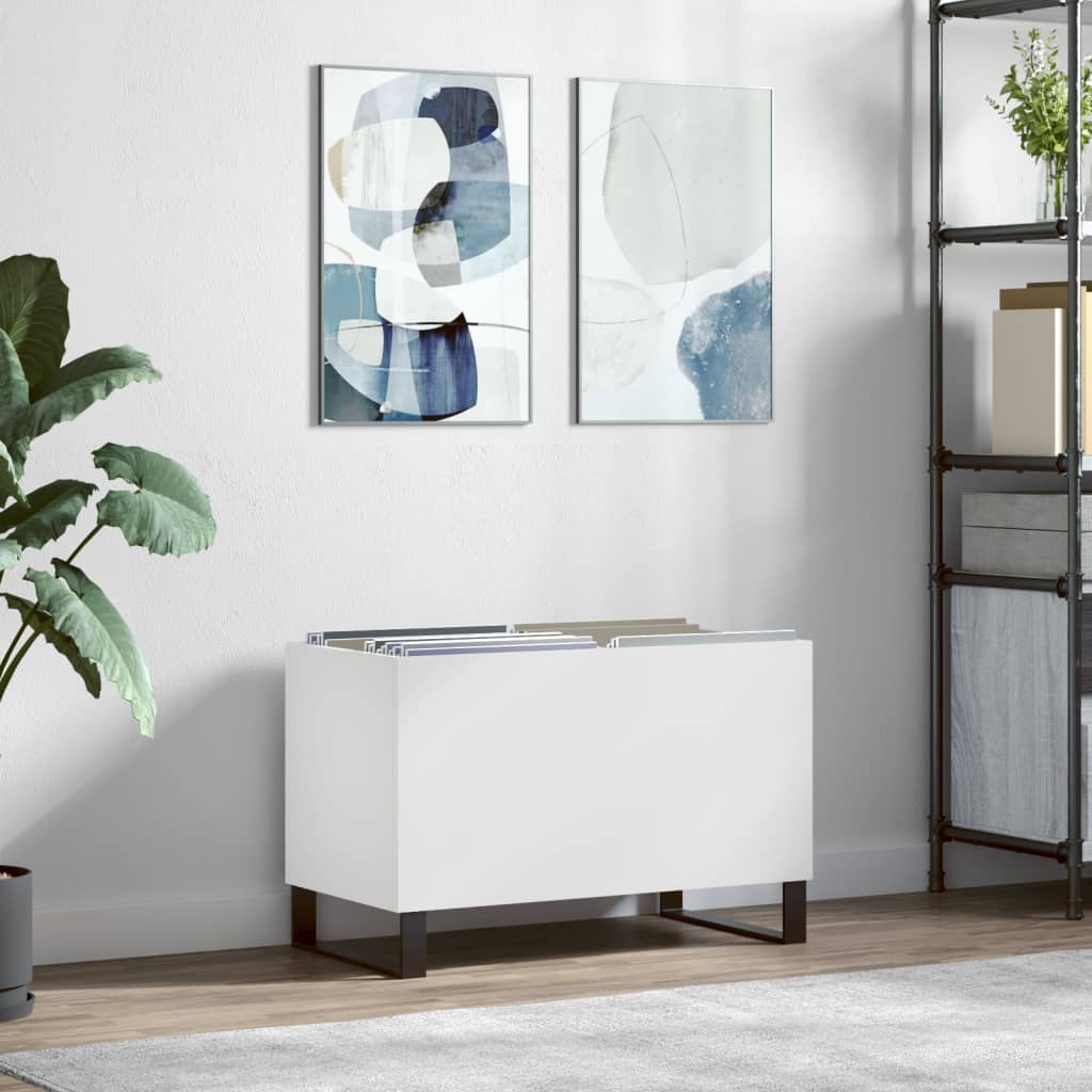 Skříňka Na Lp Desky Betonově Šedá 74,5X38X48Cm Kompozitní Dřevo
