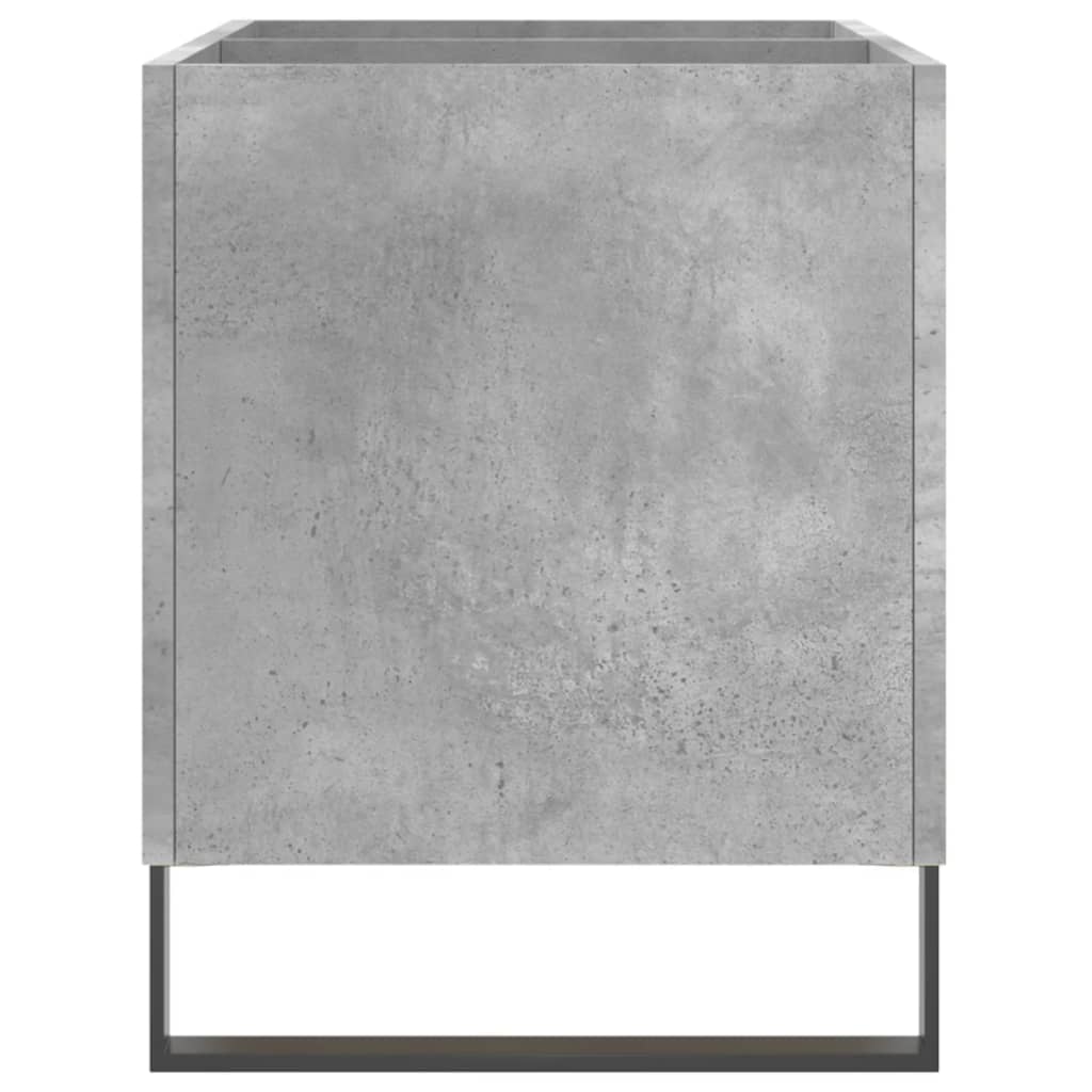Skříňka Na Lp Desky Betonově Šedá 74,5X38X48Cm Kompozitní Dřevo