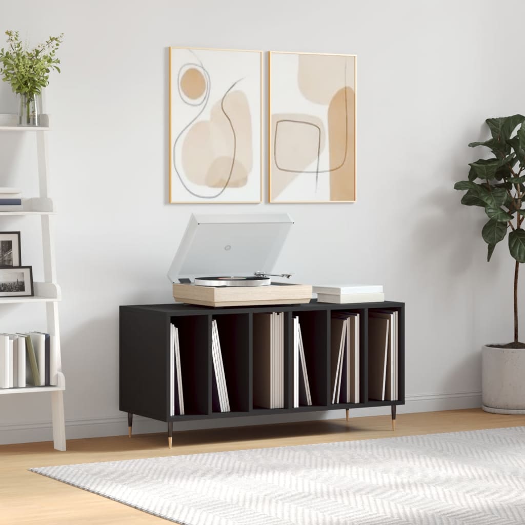 Skříňka Na Lp Desky Betonově Šedá 100X38X48 Cm Kompozitní Dřevo