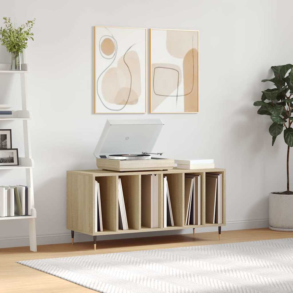 Skříňka Na Lp Desky Betonově Šedá 100X38X48 Cm Kompozitní Dřevo