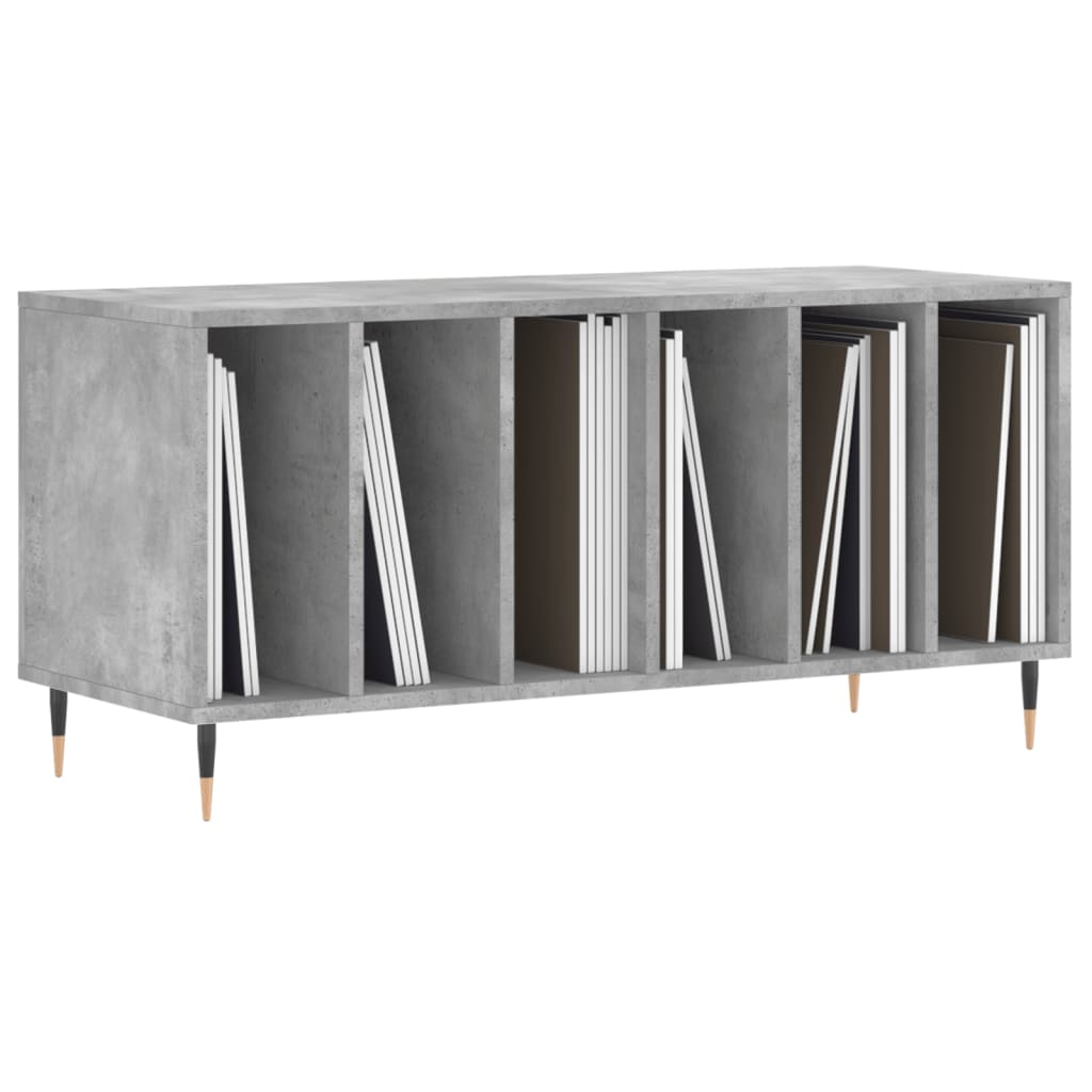 Skříňka Na Lp Desky Betonově Šedá 100X38X48 Cm Kompozitní Dřevo