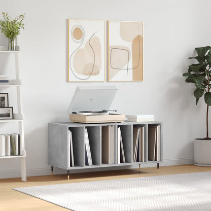 Skříňka Na Lp Desky Betonově Šedá 100X38X48 Cm Kompozitní Dřevo