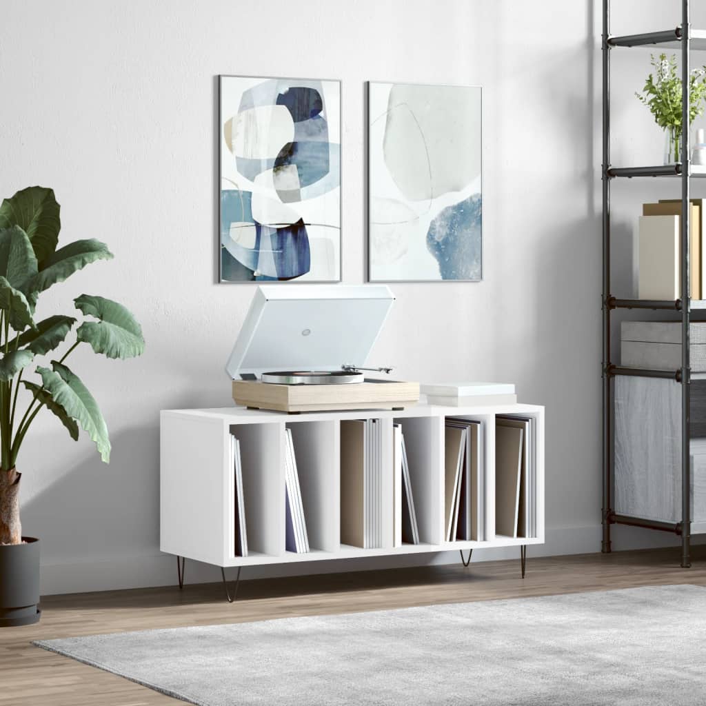 Skříňka Na Lp Desky Betonově Šedá 100X38X48 Cm Kompozitní Dřevo