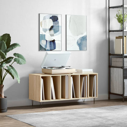 Skříňka Na Lp Desky Betonově Šedá 100X38X48 Cm Kompozitní Dřevo