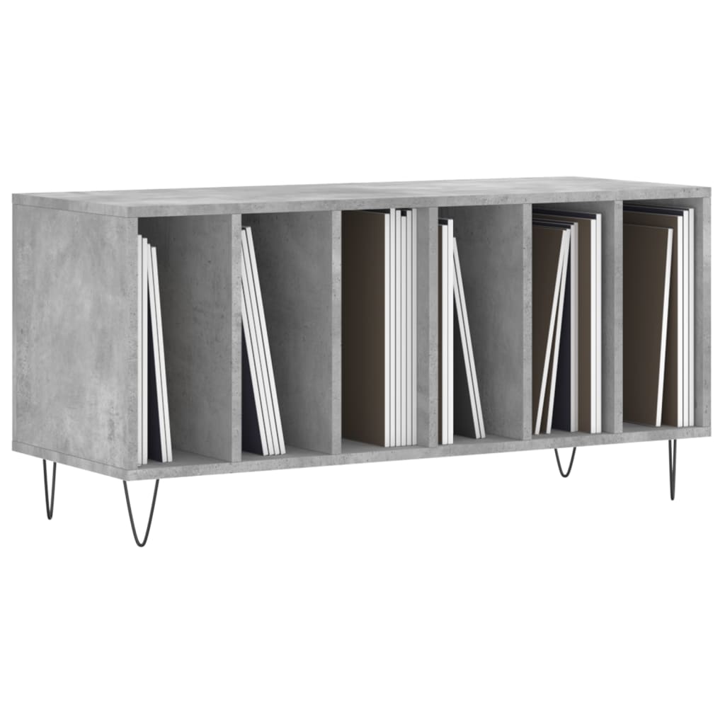 Skříňka Na Lp Desky Betonově Šedá 100X38X48 Cm Kompozitní Dřevo