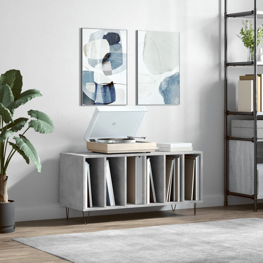 Skříňka Na Lp Desky Betonově Šedá 100X38X48 Cm Kompozitní Dřevo