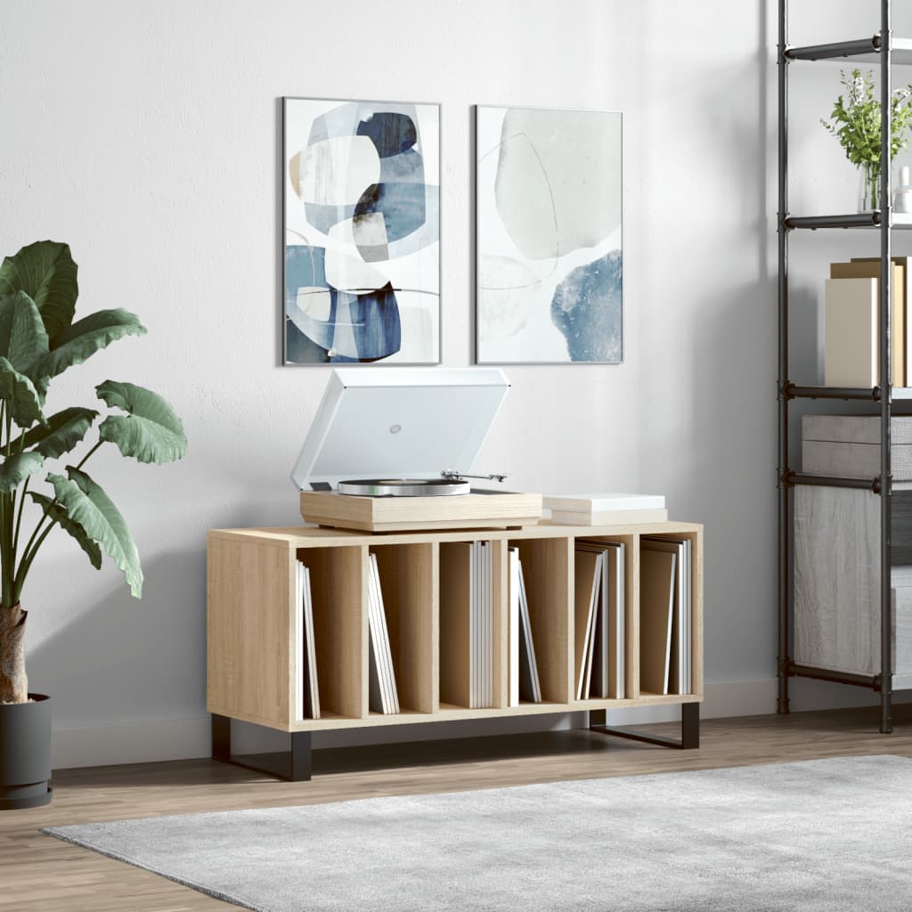 Skříňka Na Lp Desky Betonově Šedá 100X38X48 Cm Kompozitní Dřevo