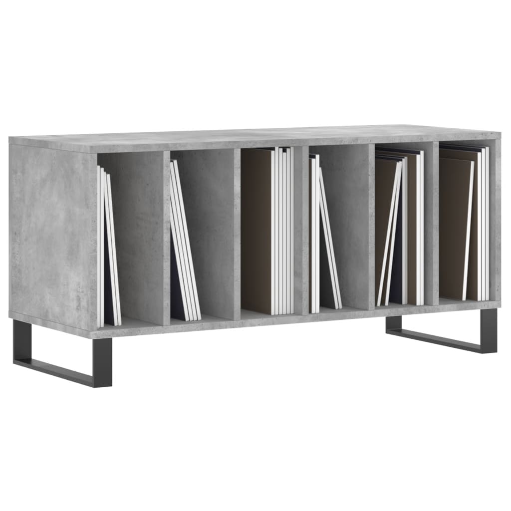 Skříňka Na Lp Desky Betonově Šedá 100X38X48 Cm Kompozitní Dřevo