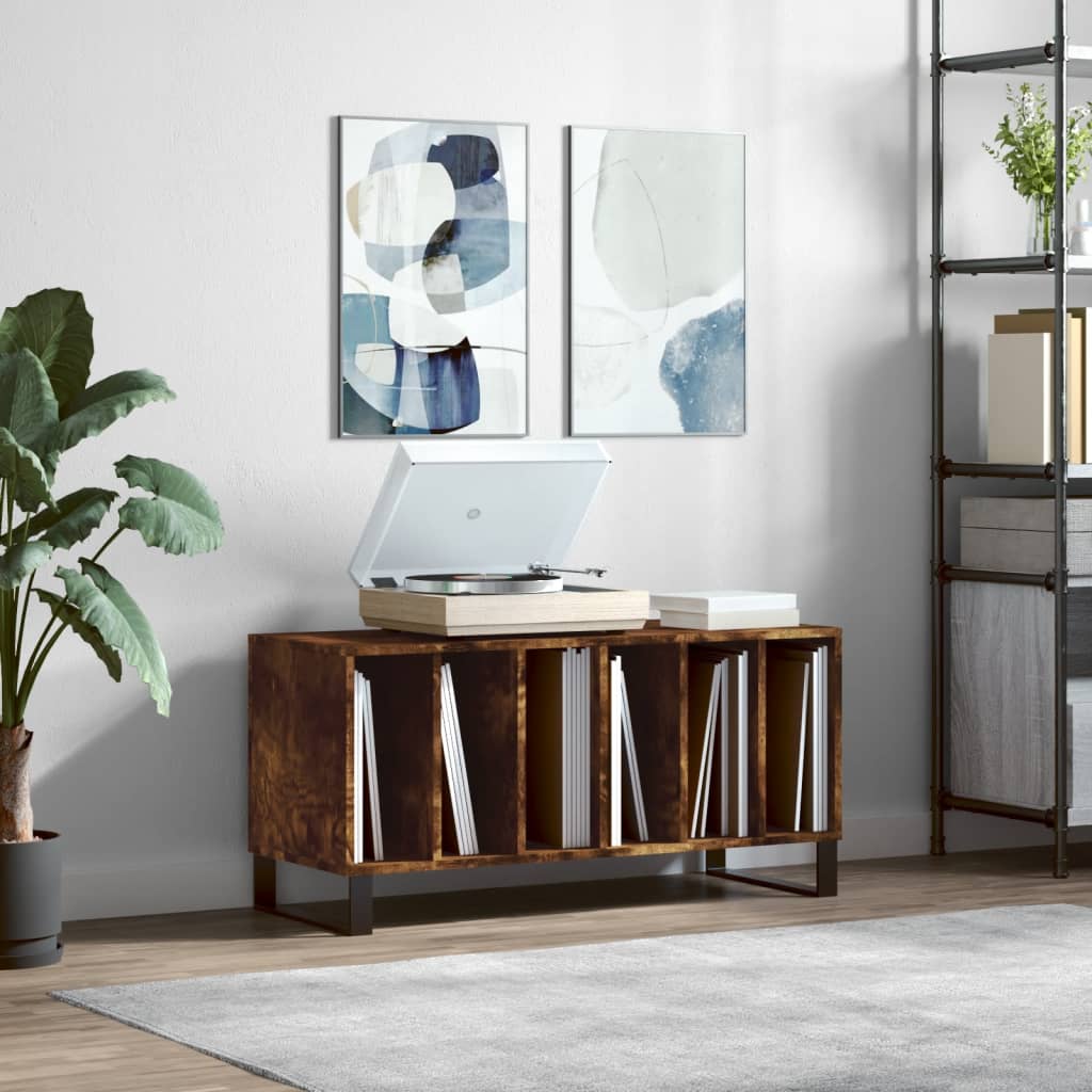 Skříňka Na Lp Desky Betonově Šedá 100X38X48 Cm Kompozitní Dřevo