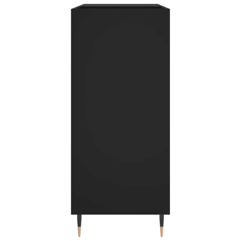 Skříňka Na Lp Desky Černá 84,5 X 38 X 89 Cm Kompozitní Dřevo