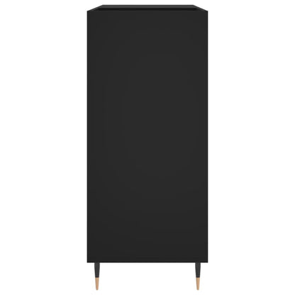Skříňka Na Lp Desky Černá 84,5 X 38 X 89 Cm Kompozitní Dřevo