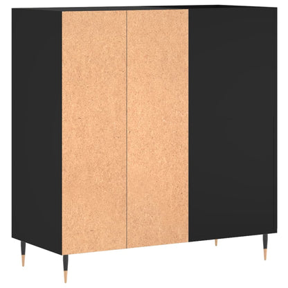 Skříňka Na Lp Desky Černá 84,5 X 38 X 89 Cm Kompozitní Dřevo