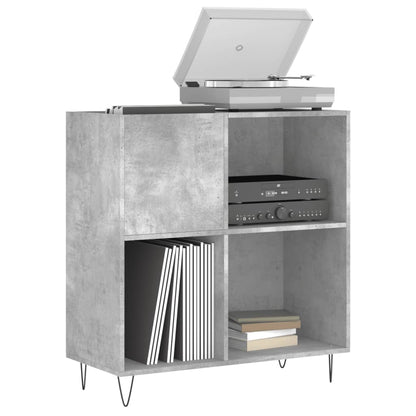 Skříňka Na Lp Desky Betonově Šedá 84,5X38X89Cm Kompozitní Dřevo