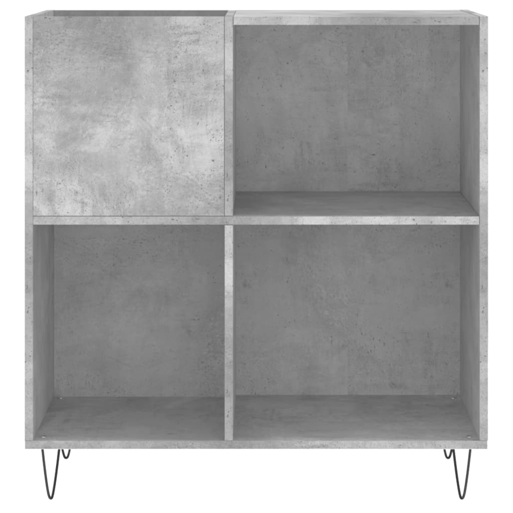 Skříňka Na Lp Desky Betonově Šedá 84,5X38X89Cm Kompozitní Dřevo