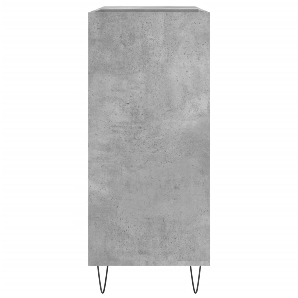 Skříňka Na Lp Desky Betonově Šedá 84,5X38X89Cm Kompozitní Dřevo