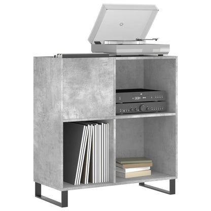 Skříňka Na Lp Desky Betonově Šedá 84,5X38X89Cm Kompozitní Dřevo