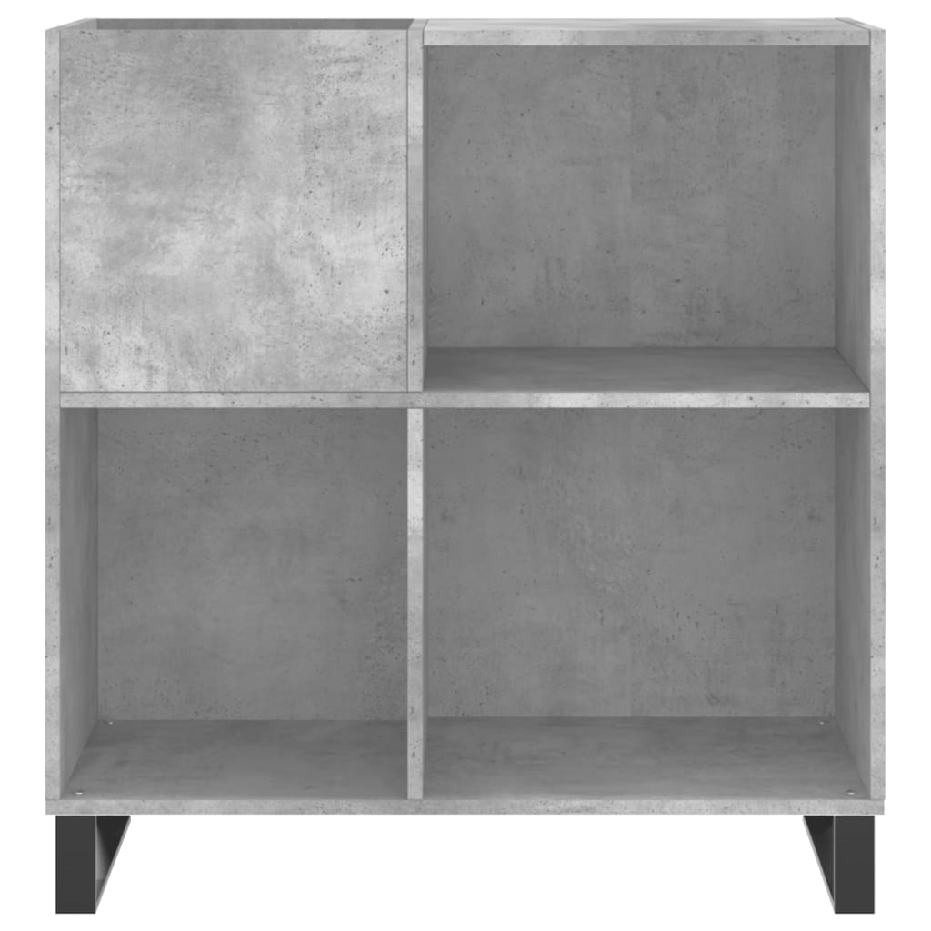 Skříňka Na Lp Desky Betonově Šedá 84,5X38X89Cm Kompozitní Dřevo
