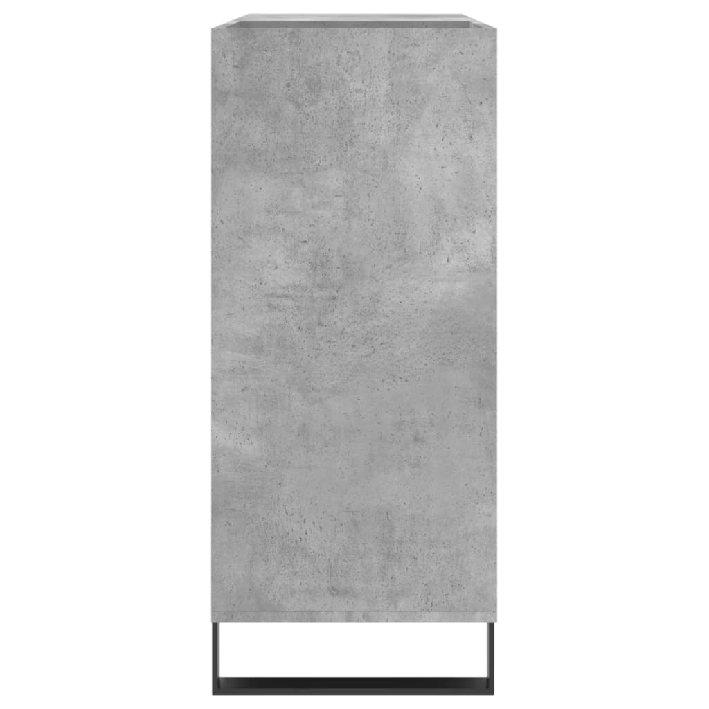 Skříňka Na Lp Desky Betonově Šedá 84,5X38X89Cm Kompozitní Dřevo