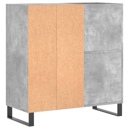 Skříňka Na Lp Desky Betonově Šedá 84,5X38X89Cm Kompozitní Dřevo