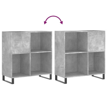 Skříňka Na Lp Desky Betonově Šedá 84,5X38X89Cm Kompozitní Dřevo