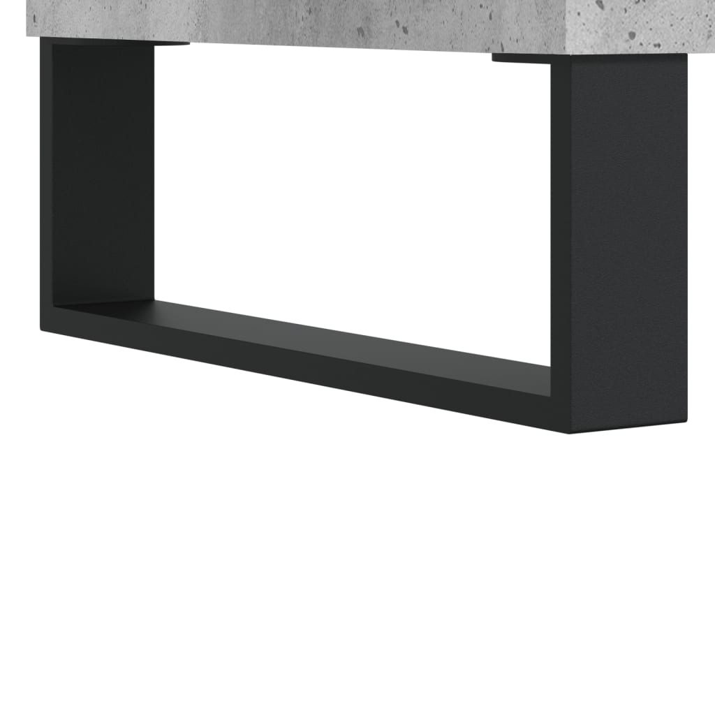 Skříňka Na Lp Desky Betonově Šedá 84,5X38X89Cm Kompozitní Dřevo