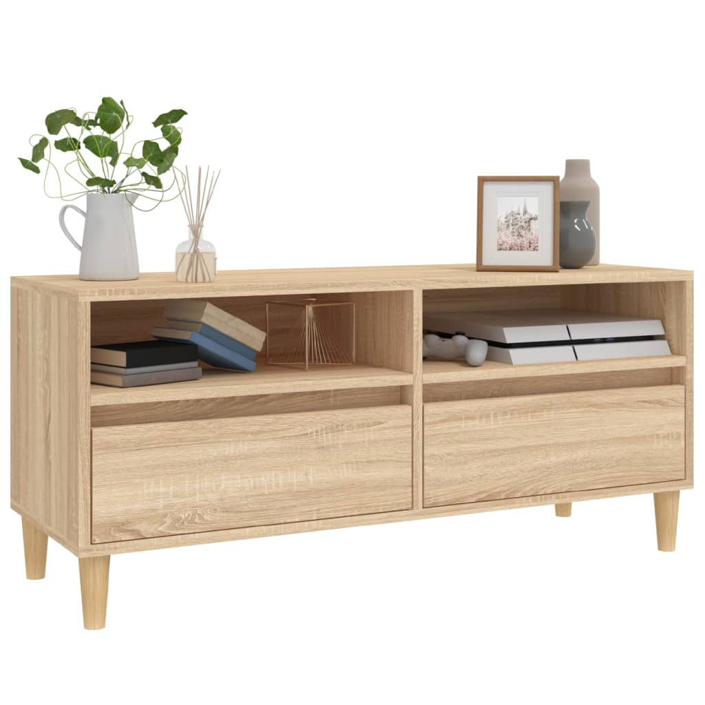 Tv Skříňka Dub Sonoma 100 X 34,5 X 44,5 Cm Kompozitní Dřevo