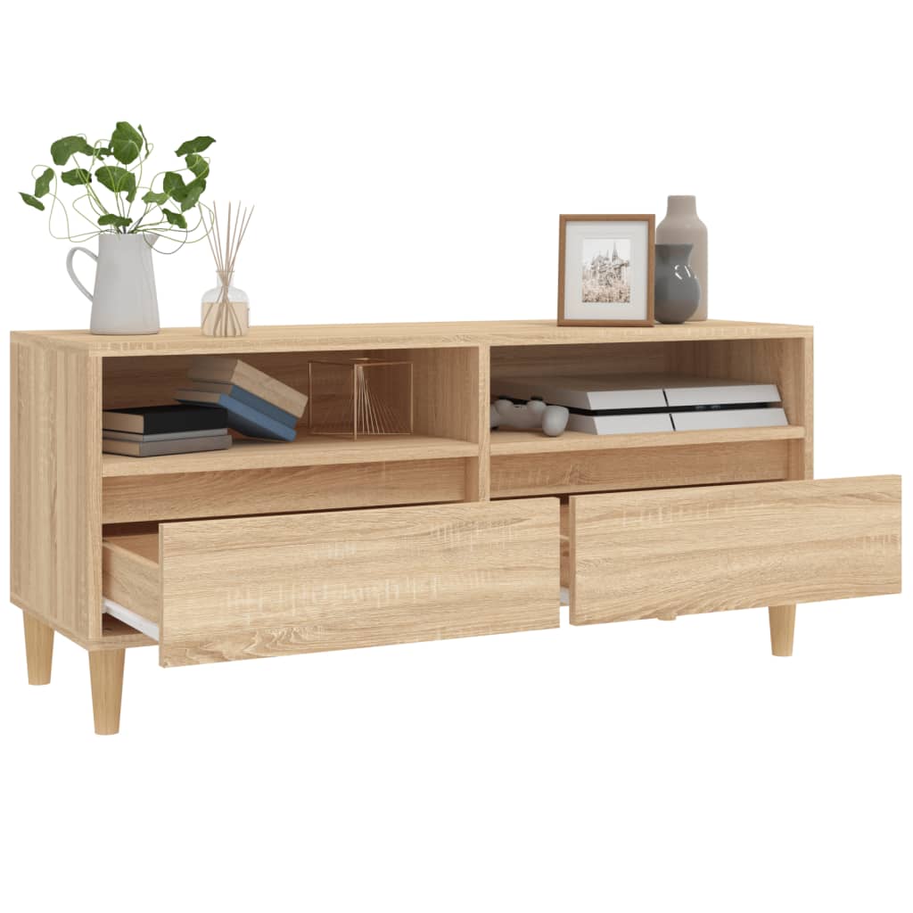 Tv Skříňka Dub Sonoma 100 X 34,5 X 44,5 Cm Kompozitní Dřevo