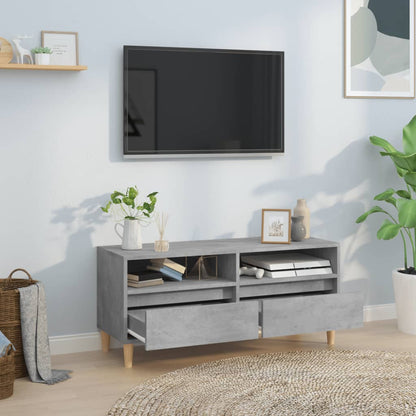 Tv Skříňka Betonově Šedá 100 X 34,5 X 44,5 Cm Kompozitní Dřevo