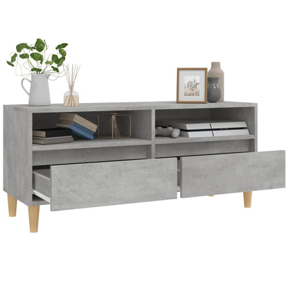 Tv Skříňka Betonově Šedá 100 X 34,5 X 44,5 Cm Kompozitní Dřevo