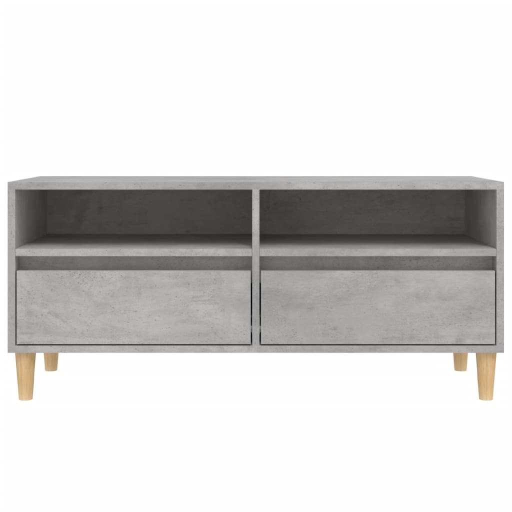 Tv Skříňka Betonově Šedá 100 X 34,5 X 44,5 Cm Kompozitní Dřevo