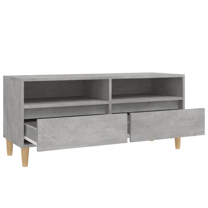Tv Skříňka Betonově Šedá 100 X 34,5 X 44,5 Cm Kompozitní Dřevo
