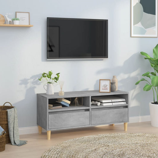 Tv Skříňka Betonově Šedá 100 X 34,5 X 44,5 Cm Kompozitní Dřevo