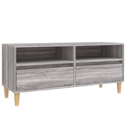Tv Skříňka Šedá Sonoma 100 X 34,5 X 44,5 Cm Kompozitní Dřevo Šedá Sonoma