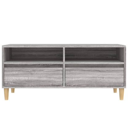 Tv Skříňka Šedá Sonoma 100 X 34,5 X 44,5 Cm Kompozitní Dřevo Šedá Sonoma