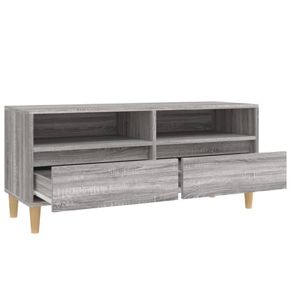 Tv Skříňka Šedá Sonoma 100 X 34,5 X 44,5 Cm Kompozitní Dřevo Šedá Sonoma