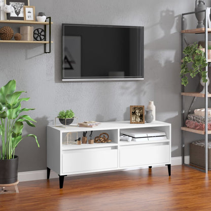 Tv Skříňka 150 X 30 X 44,5 Cm Kompozitní Dřevo Bílá