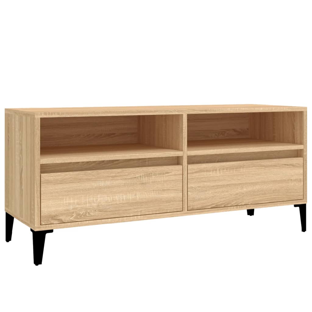 Tv Skříňka Dub Sonoma 100 X 34,5 X 44,5 Cm Kompozitní Dřevo