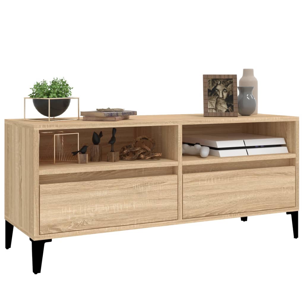 Tv Skříňka Dub Sonoma 100 X 34,5 X 44,5 Cm Kompozitní Dřevo
