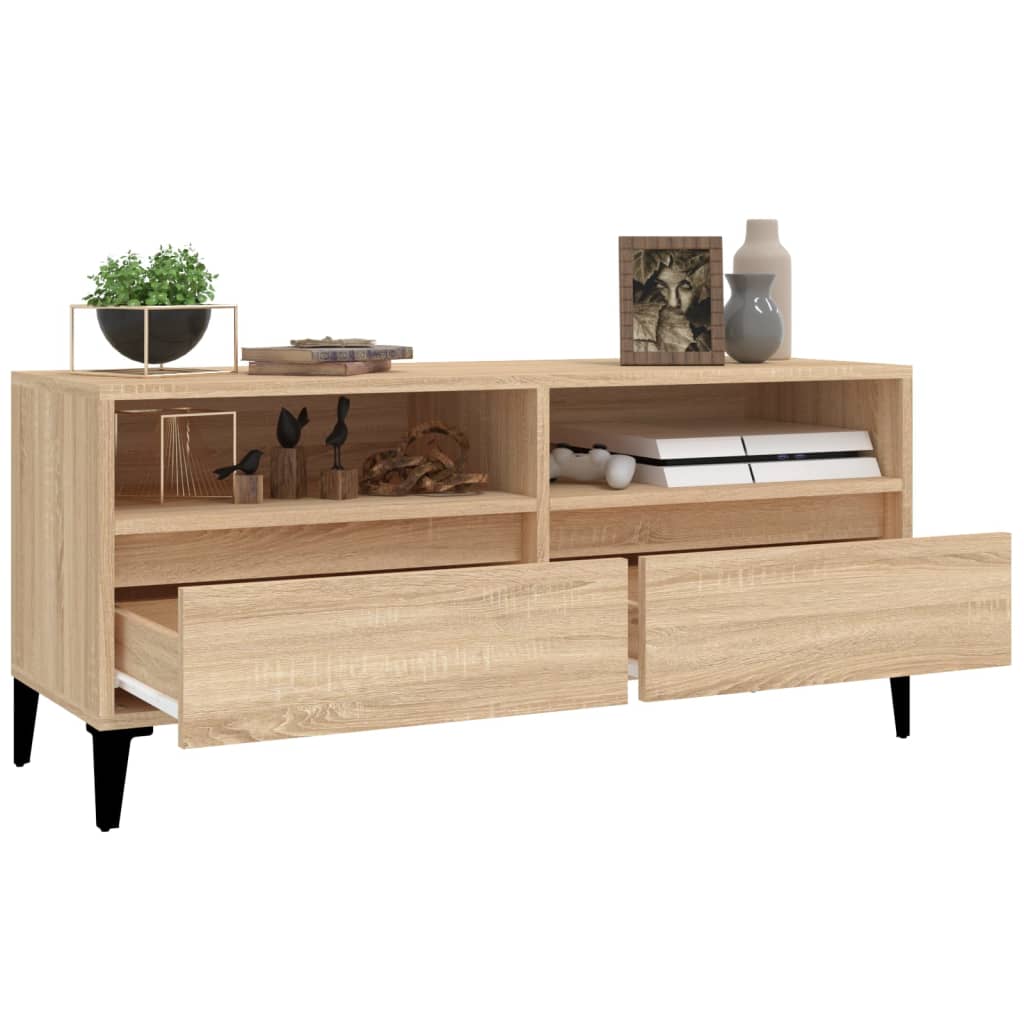 Tv Skříňka Dub Sonoma 100 X 34,5 X 44,5 Cm Kompozitní Dřevo