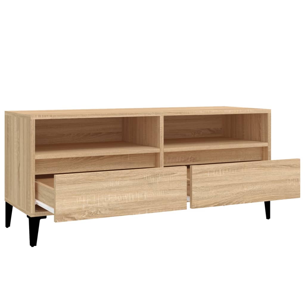 Tv Skříňka Dub Sonoma 100 X 34,5 X 44,5 Cm Kompozitní Dřevo