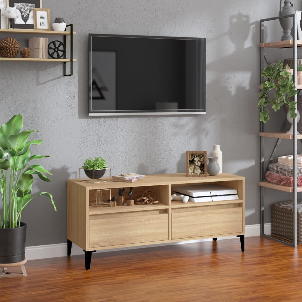 Tv Skříňka Dub Sonoma 100 X 34,5 X 44,5 Cm Kompozitní Dřevo