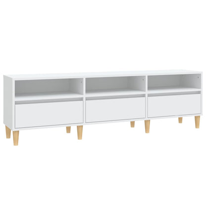 Tv Skříňka 150 X 30 X 44,5 Cm Kompozitní Dřevo Bílá