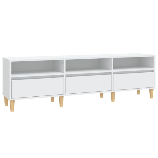 Tv Skříňka 150 X 30 X 44,5 Cm Kompozitní Dřevo Bílá
